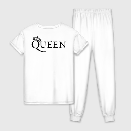 Женская пижама хлопок с принтом Queen (двусторонняя), вид сзади #1