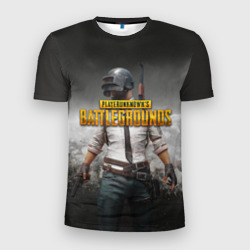 Мужская футболка 3D Slim PUBG ПУБГ