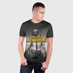 Мужская футболка 3D Slim PUBG ПУБГ - фото 2
