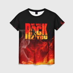 Queen - We Will Rock You – Женская футболка 3D с принтом купить со скидкой в -26%