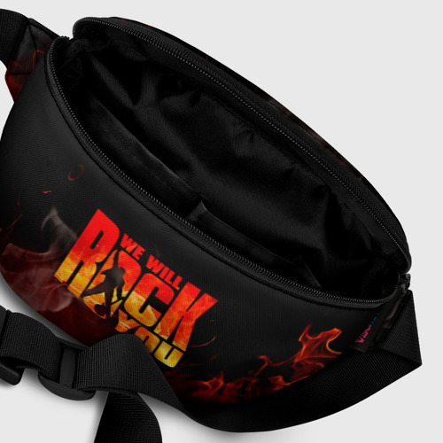 Поясная сумка 3D с принтом Queen - We Will Rock You, фото #6