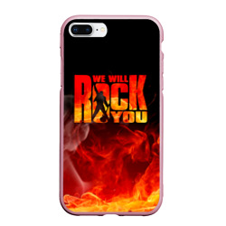 Чехол для iPhone 7Plus/8 Plus матовый Queen - We Will Rock You