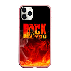 Чехол для iPhone 11 Pro Max матовый Queen - We Will Rock You