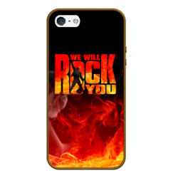 Чехол для iPhone 5/5S матовый Queen - We Will Rock You