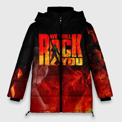 Женская зимняя куртка Oversize Queen - We Will Rock You