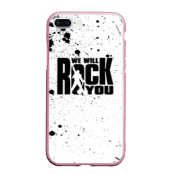 Чехол для iPhone 7Plus/8 Plus матовый Queen - We Will Rock You