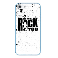 Чехол для iPhone 5/5S матовый Queen - We Will Rock You