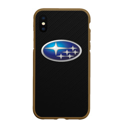 Чехол для iPhone XS Max матовый Subaru Субару