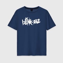 Женская футболка хлопок Oversize Blink 182