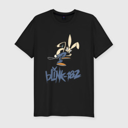 Мужская футболка хлопок Slim BLINK-182 | БЛИНК-182