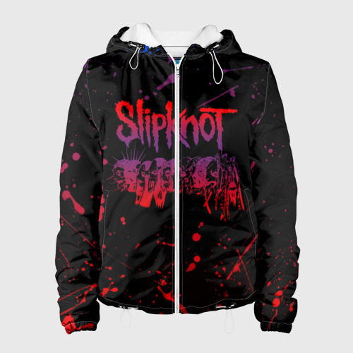 Женская куртка 3D Slipknot, цвет белый