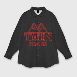 Мужская рубашка oversize 3D Twin Peaks