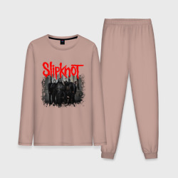 Мужская пижама с лонгсливом хлопок Slipknot Слипкнот