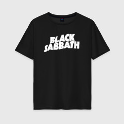 Женская футболка хлопок Oversize Black Sabbath Ozzy Osbourne