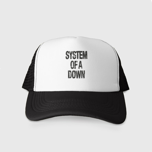 Кепка тракер с сеткой System of a down, цвет черный