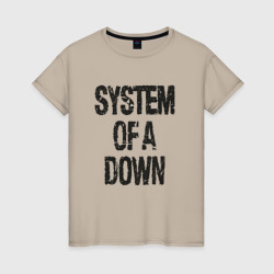 Женская футболка хлопок System of a down