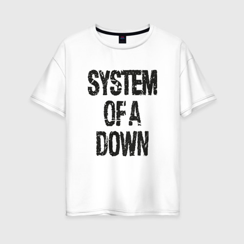 Женская футболка хлопок Oversize System of a down