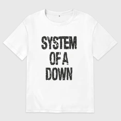 Женская футболка хлопок Oversize System of a down