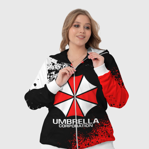 Женский костюм 3D Resident evil Umbrella Резидент Евил, цвет белый - фото 7