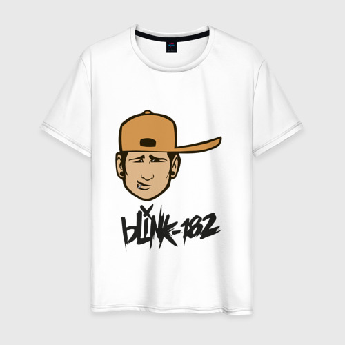 Мужская футболка из хлопка с принтом Blink-182 Tom DeLonge, вид спереди №1