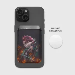 Картхолдер Magsafe магнитный Танджиро Камадо Клинок рассекающий демонов Z - фото 2