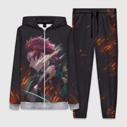 Женский костюм 3D Танджиро Камадо Клинок рассекающий демонов Z