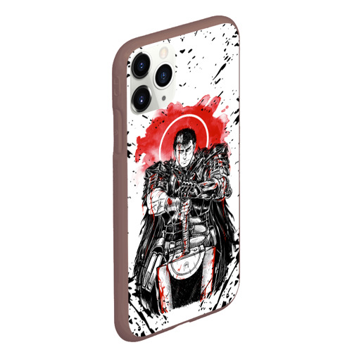 Чехол для iPhone 11 Pro Max матовый Guts Berserk blood, цвет коричневый - фото 3