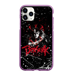 Чехол для iPhone 11 Pro Max матовый Guts Berserk blood black