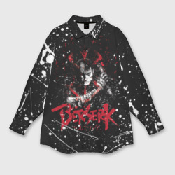 Мужская рубашка oversize 3D Guts Berserk blood black