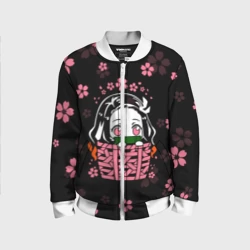 Детский бомбер 3D Надзуко Камадо в цветах