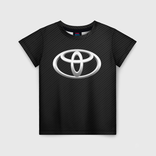 Детская футболка 3D Toyota carbone, цвет 3D печать