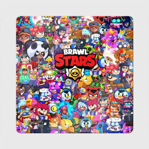 Магнит виниловый Квадрат Brawl Stars