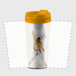 Термокружка-непроливайка Фредди Меркьюри автограф - фото 2