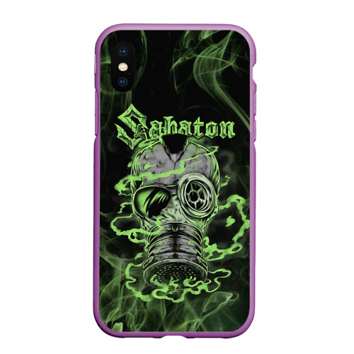 Чехол для iPhone XS Max матовый Toxic Sabaton, цвет фиолетовый