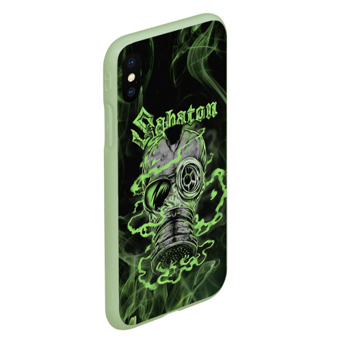 Чехол для iPhone XS Max матовый Toxic Sabaton, цвет салатовый - фото 3