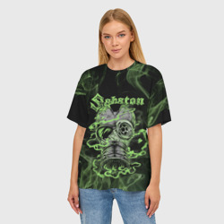 Женская футболка oversize 3D Toxic Sabaton - фото 2