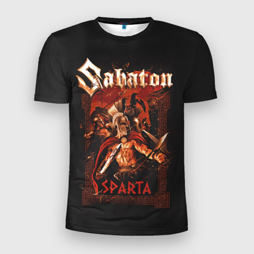 Мужская футболка 3D Slim Sabaton - Sparta, цвет 3D печать