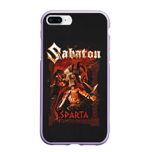 Чехол для iPhone 7Plus/8 Plus матовый Sabaton - Sparta, цвет светло-сиреневый