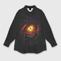 Женская рубашка oversize 3D Дракон