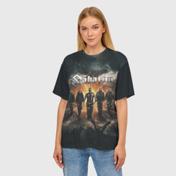 Женская футболка oversize 3D Sabaton Band - фото 2