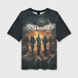 Женская футболка oversize 3D Sabaton Band