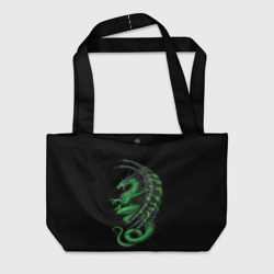 Пляжная сумка 3D Green Dragon