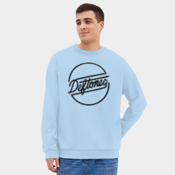 Мужской свитшот oversize без начеса хлопок Deftones - фото 2