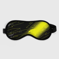 Маска для сна 3D Черно-желтый стиль для фитнеса