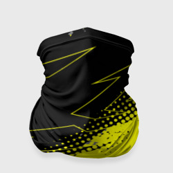 Бандана-труба 3D Черно-желтый стиль для фитнеса