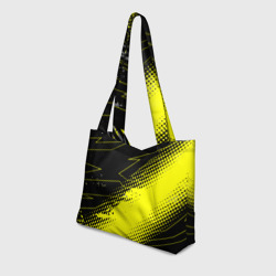 Пляжная сумка 3D Черно-желтый стиль для фитнеса - фото 2