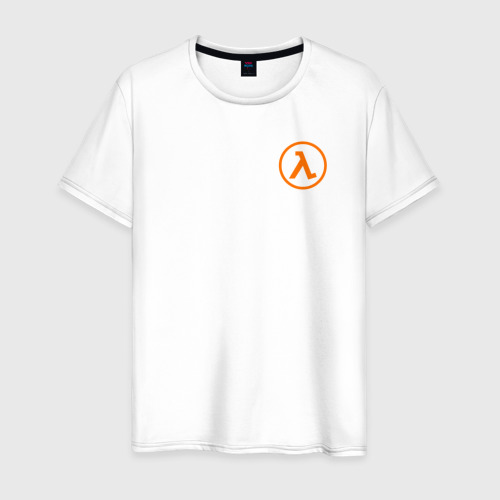 Мужская футболка из хлопка с принтом Half-life, вид спереди №1
