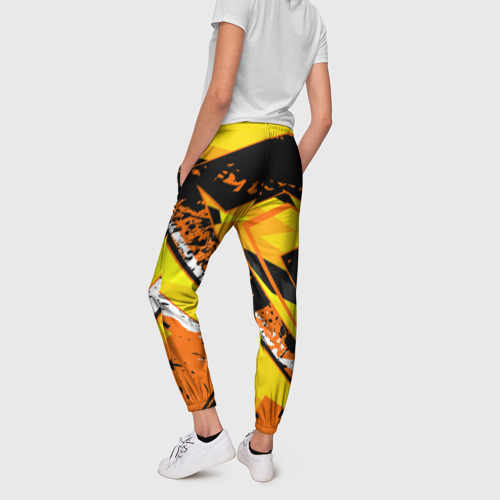 Женские брюки 3D orange cheeky rust, цвет 3D печать - фото 4