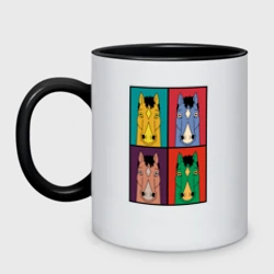 Кружка двухцветная BoJack Horseman