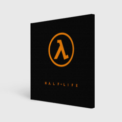 Холст квадратный Half-life orange logo